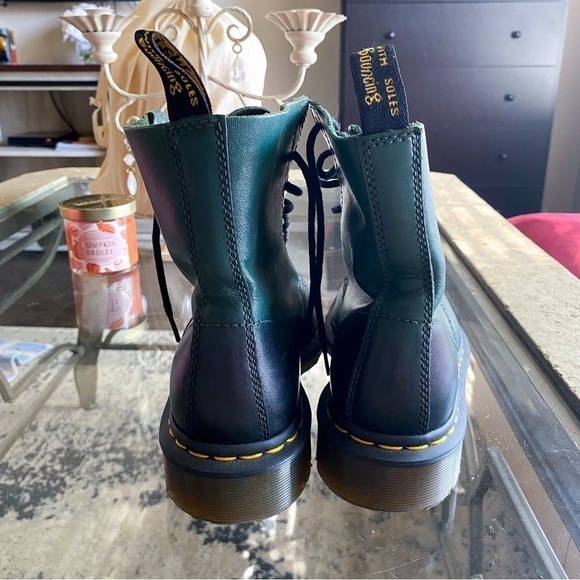 Dr. Martens Boot 1460 Pascal Leather Gradient Green Antique Temperley 6 GUC - Picture 12 of 13